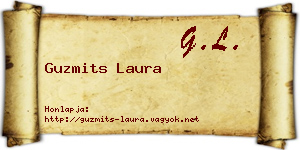 Guzmits Laura névjegykártya